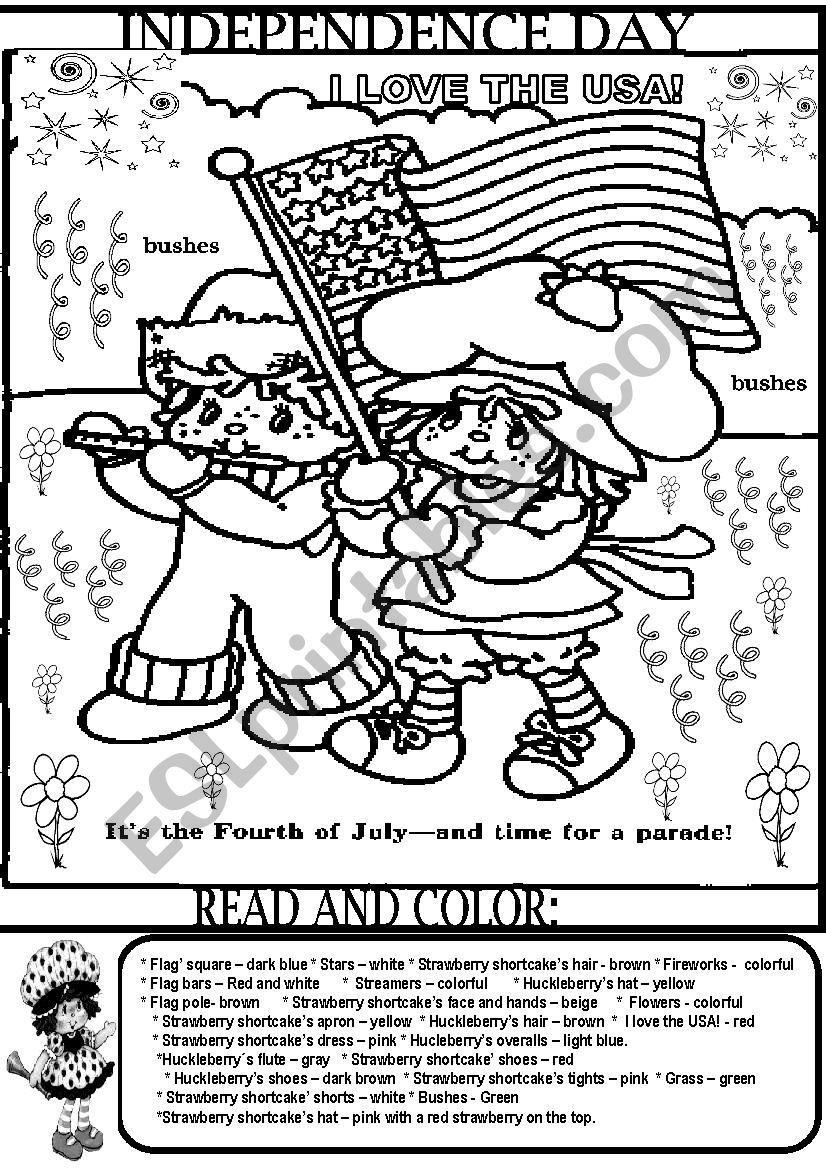 INDEPENDENCE DAY worksheet