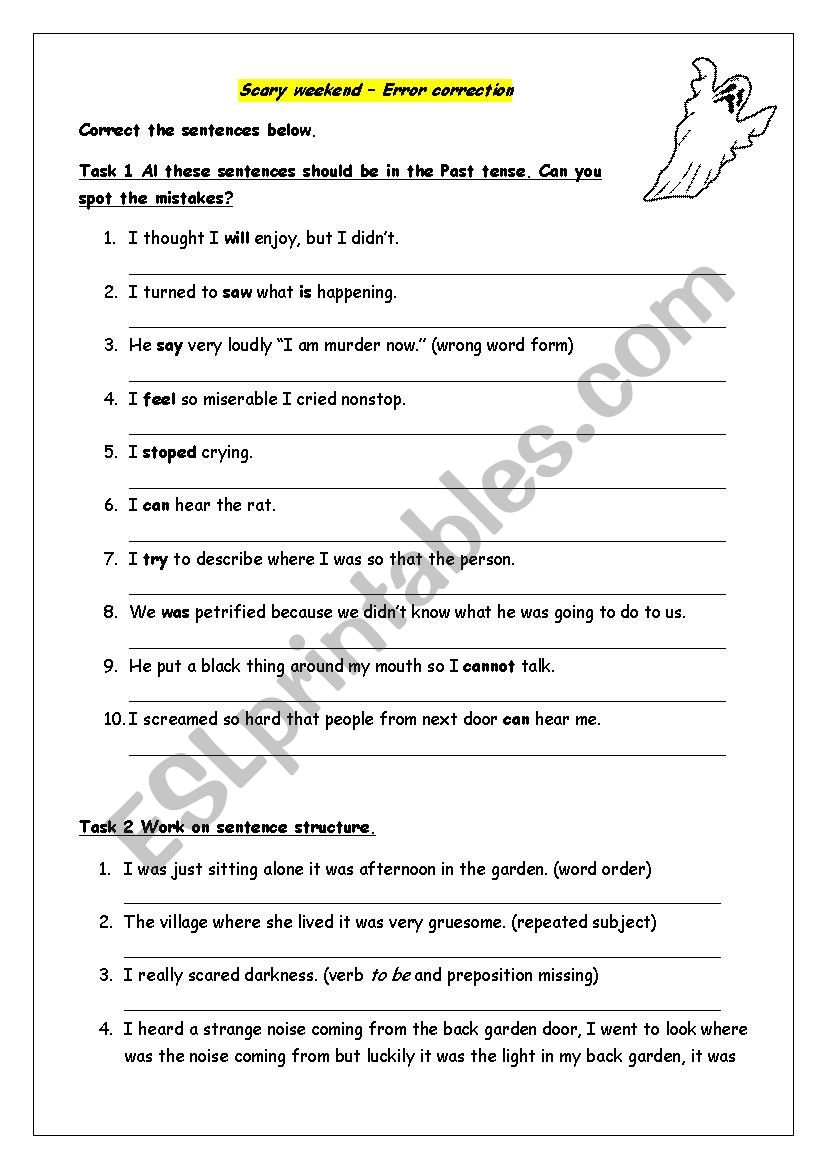 Advanced Esl Error Correction Exercises Pdf Joel Duffey s English