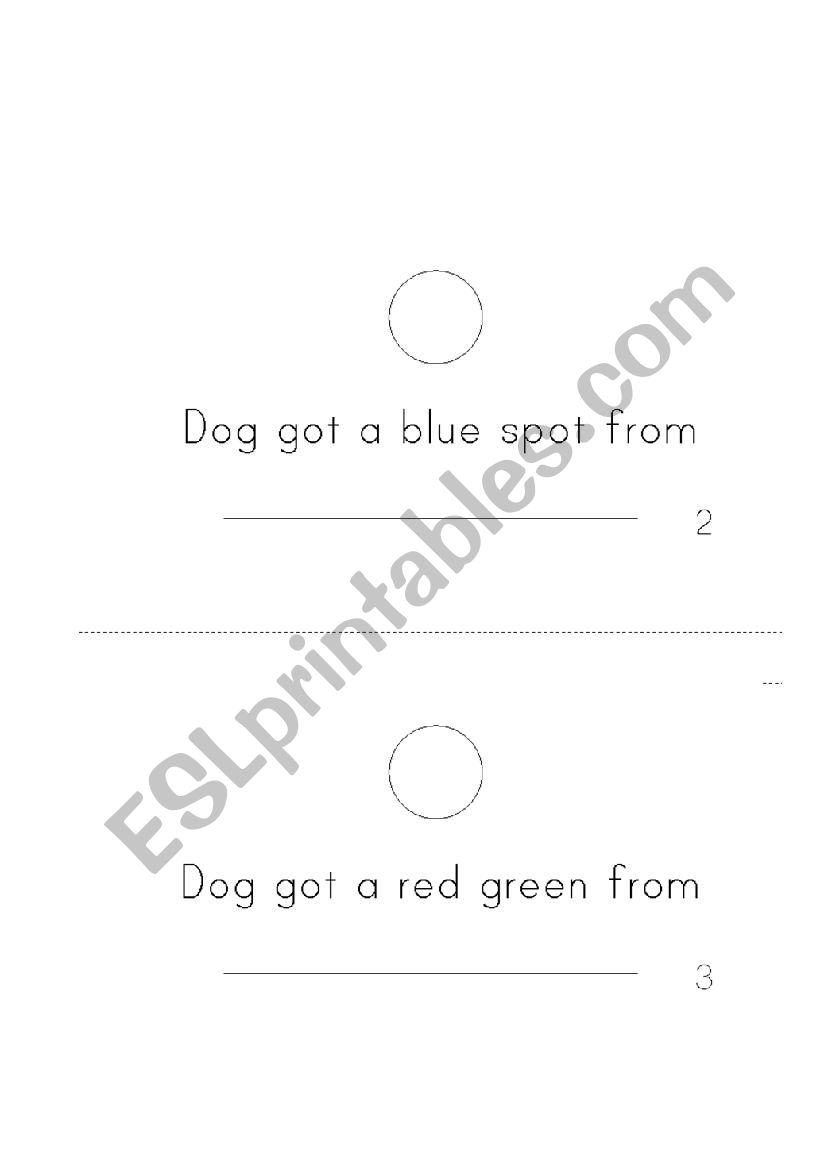 Dogs colorful day - Part II worksheet
