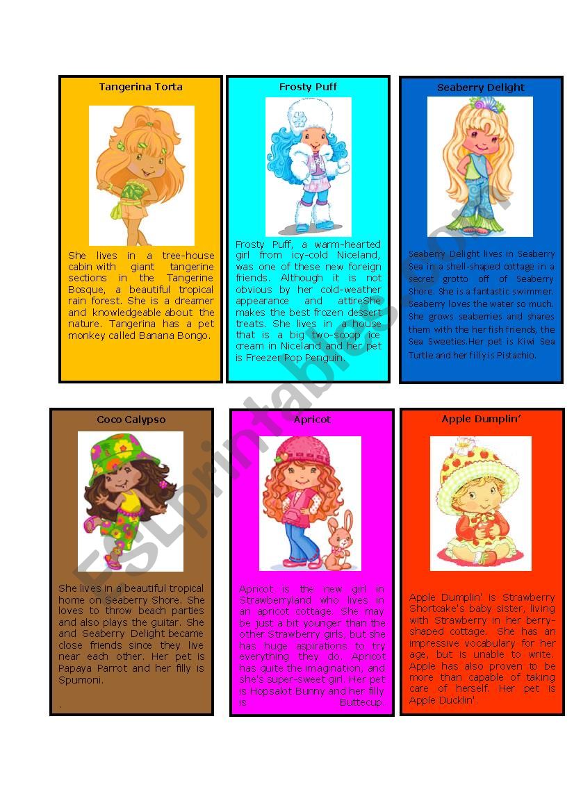 Strawberry shortcake characters ( part 3/5)