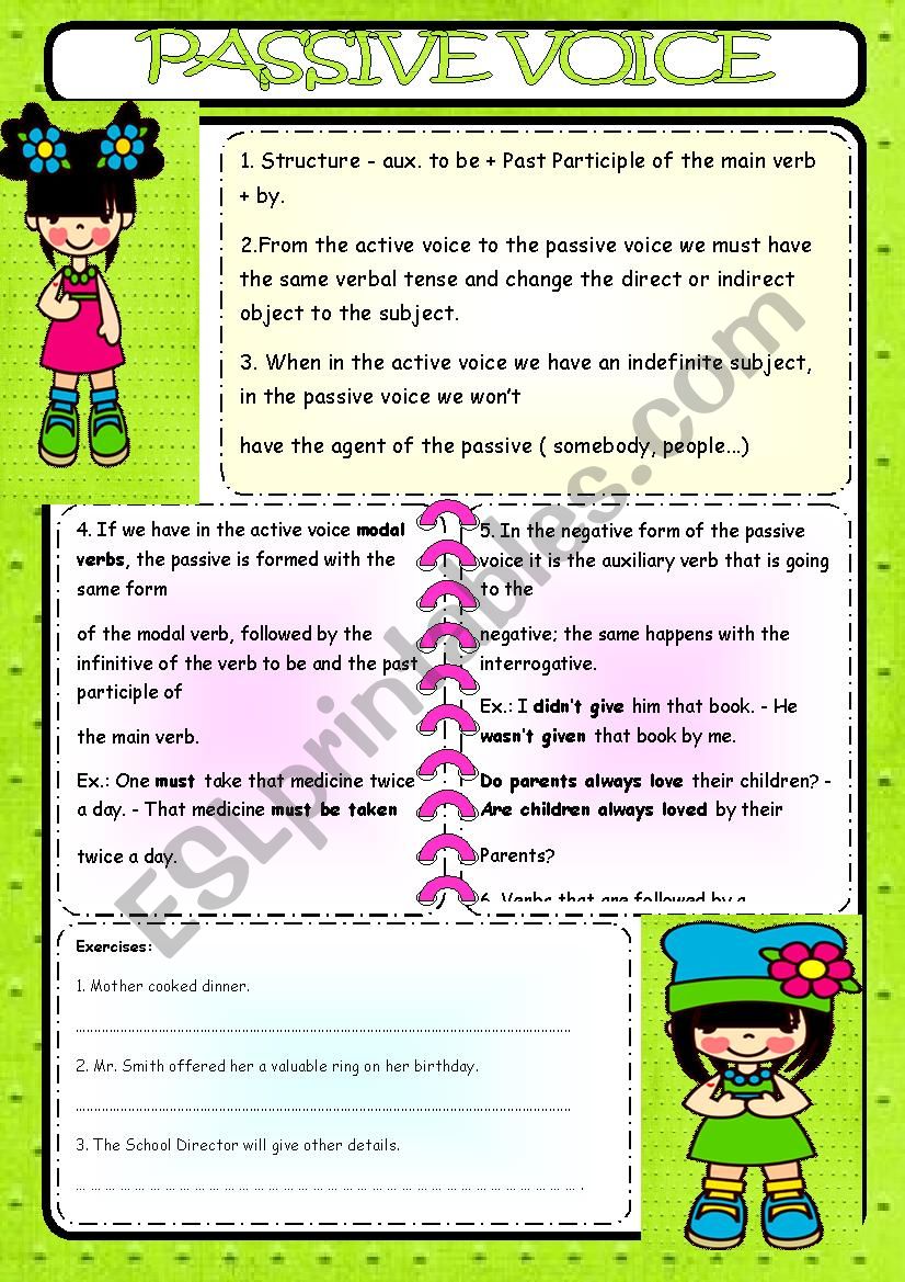 PASSIVE VOICE worksheet