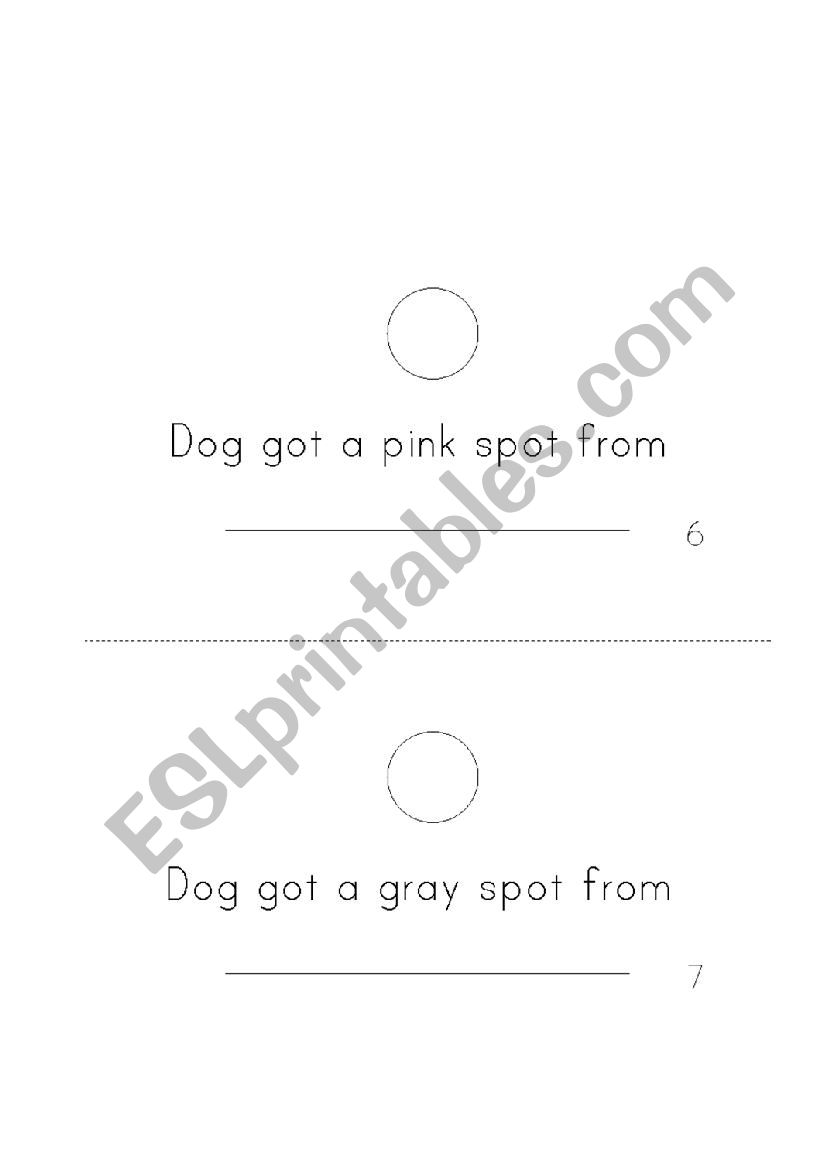 Dogs colorful day - Part IV worksheet