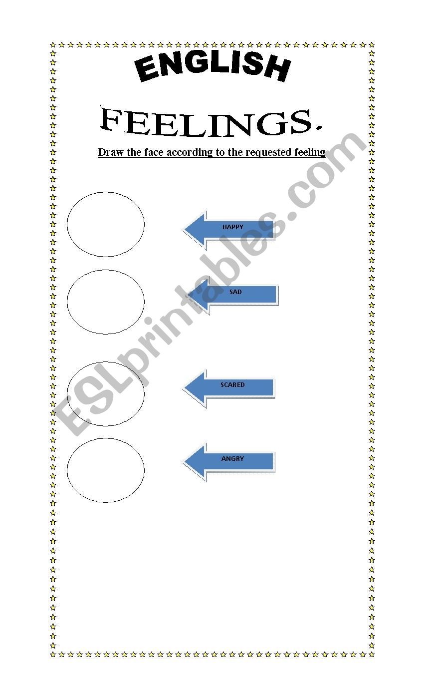 Feelings worksheet