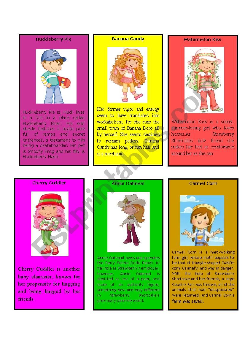 Strawberry shortcake characters ( part 4/5)