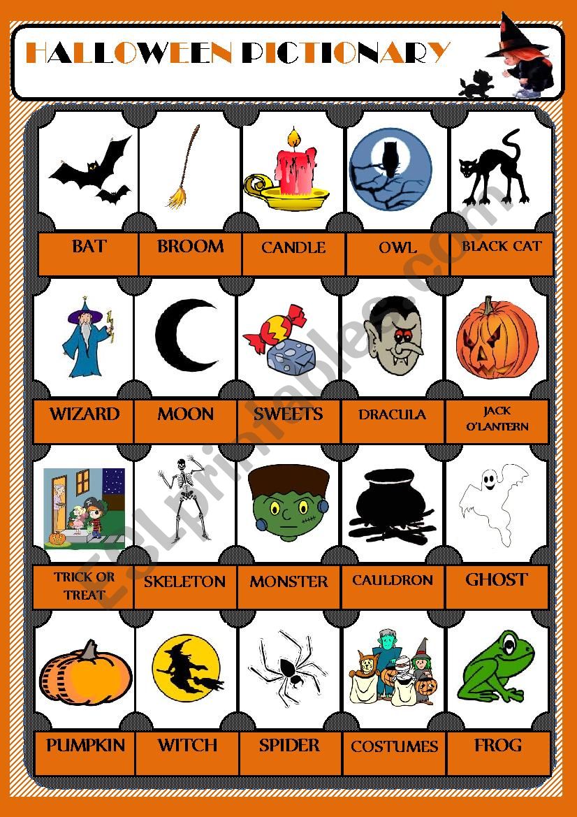 Halloween_pictionary worksheet
