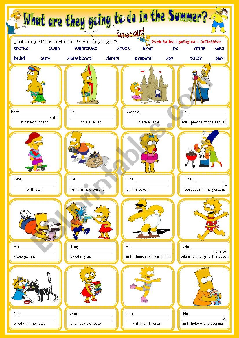 what are the SimpsonsÂ´ plans for this summer  with 