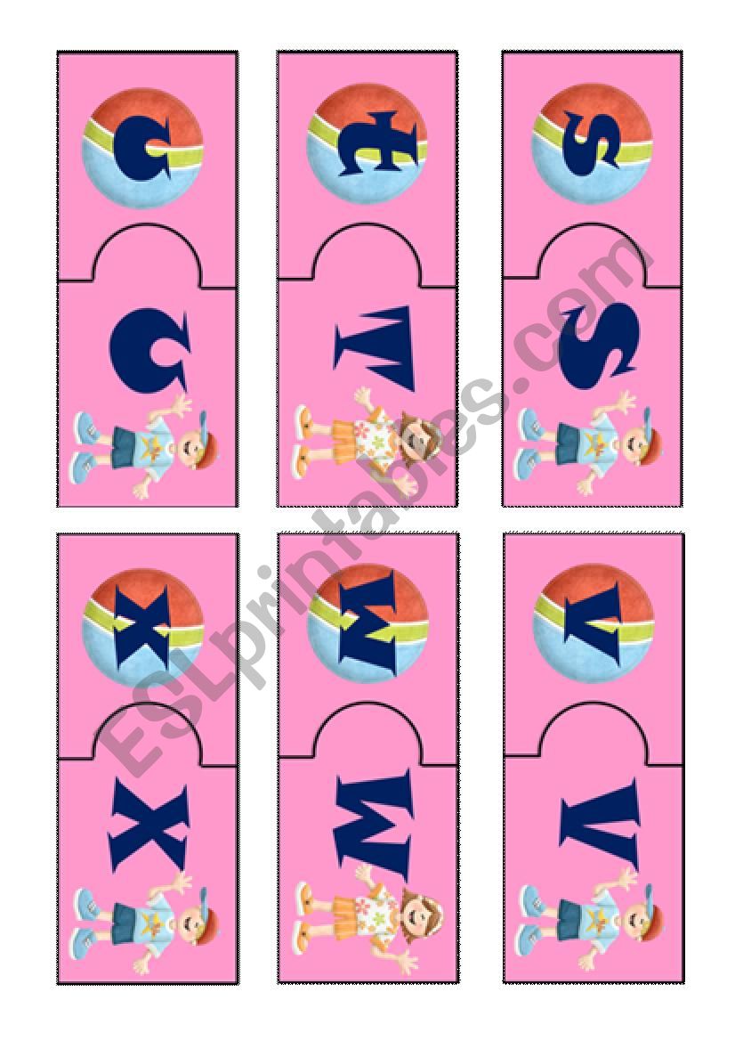 Alphabet Puzzle Cards (III) worksheet