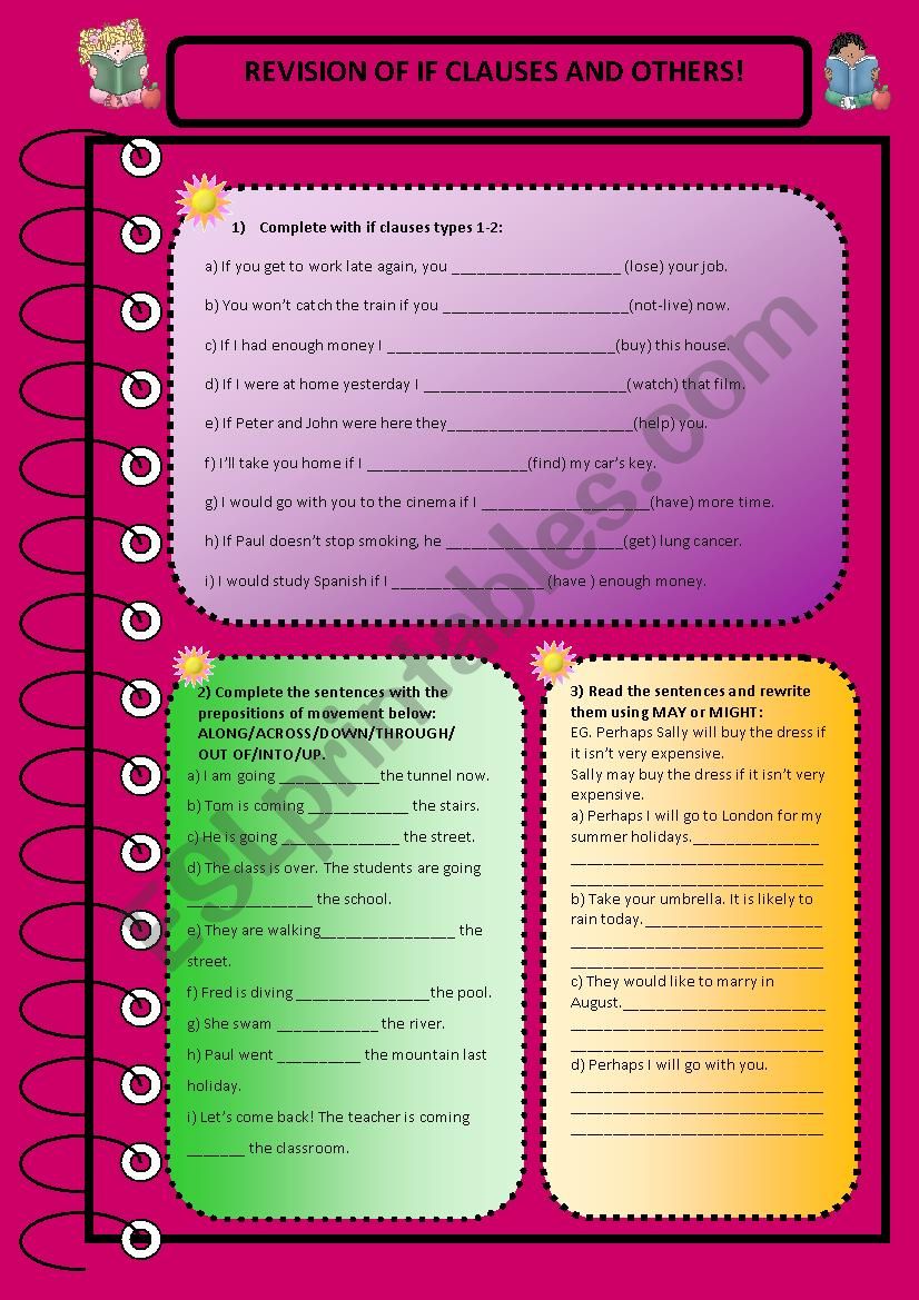 IF CLAUSES REVISION AND OTHER CONTENTS.