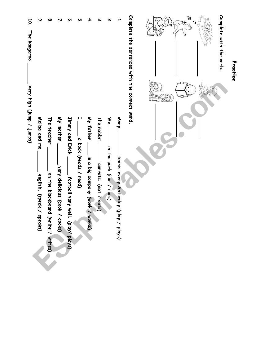 Do-Does worksheet