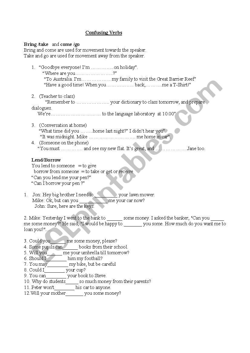 confusing-verbs-esl-worksheet-by-italy