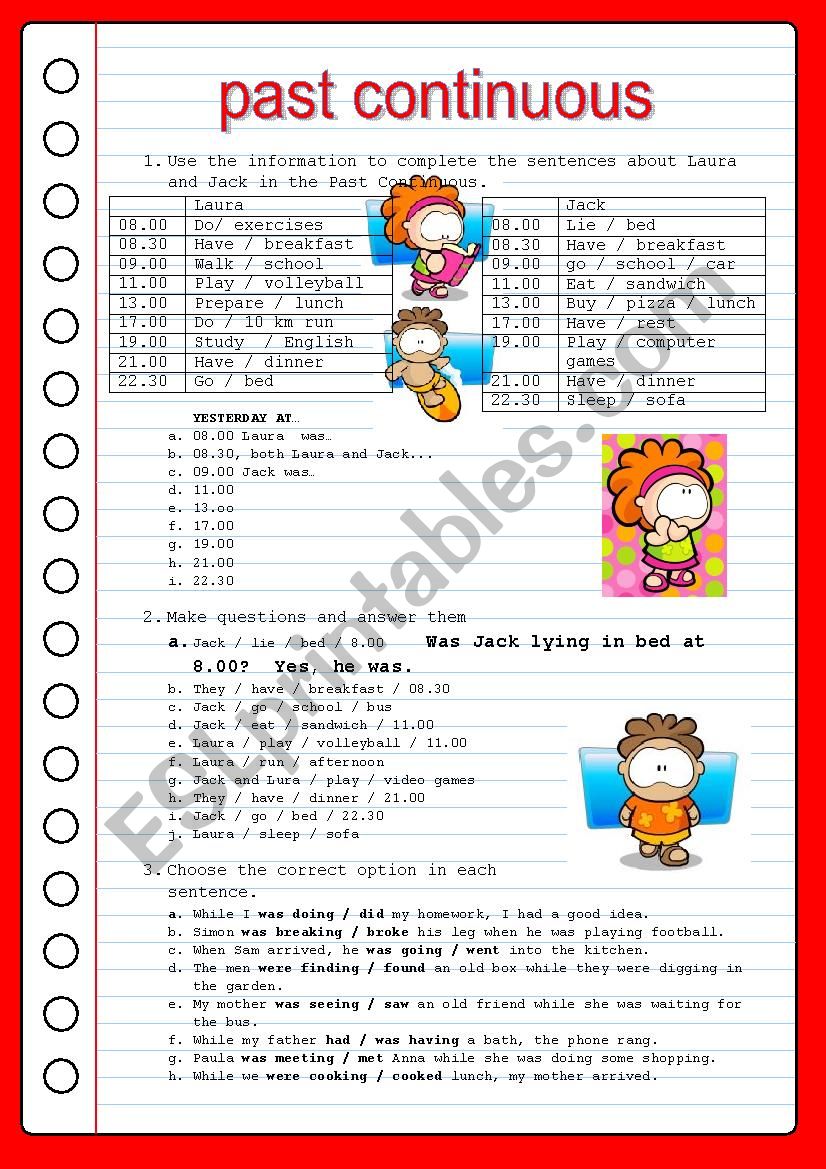 PAST TENSES worksheet