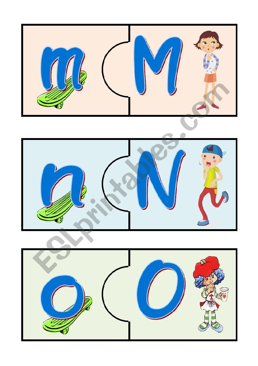 m-u alphabet puzzles worksheet