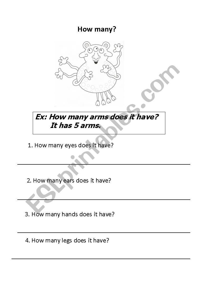 How many... worksheet