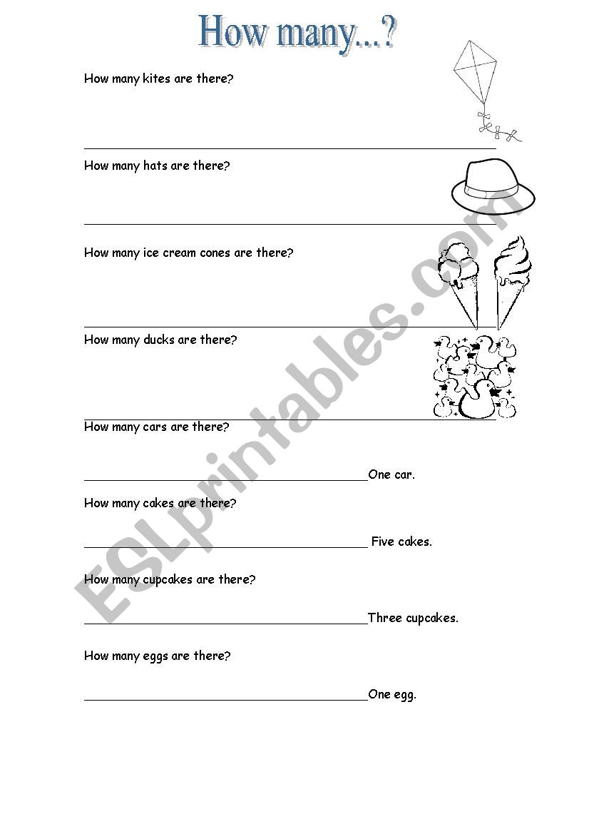 how many...? worksheet