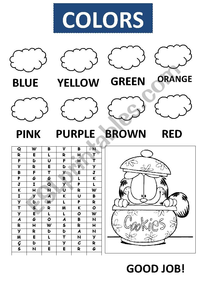 COLORS worksheet