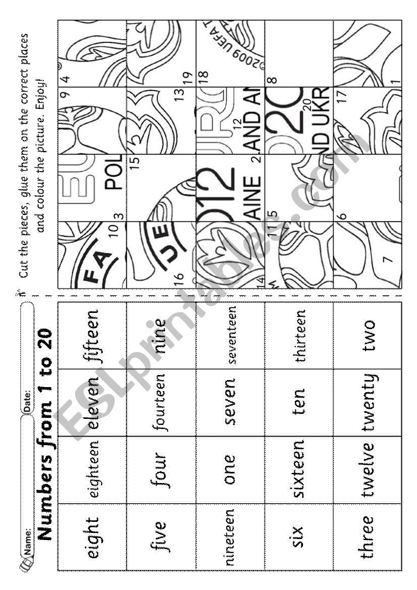 Numbers with the Euro2012 (with key)