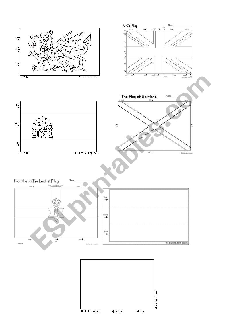 flag templates worksheet