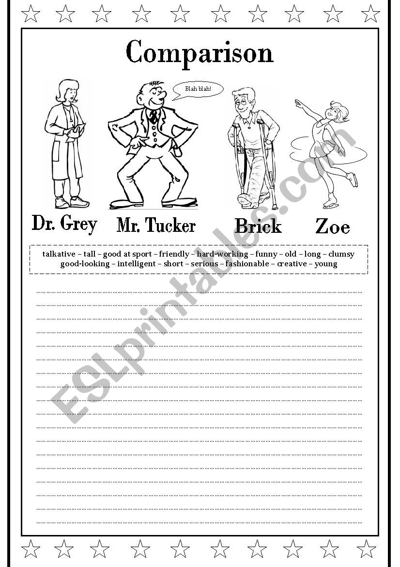 Comparison worksheet