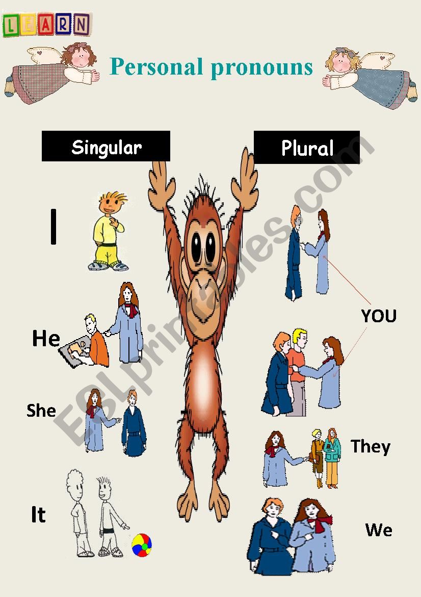 Personal pronouns worksheet