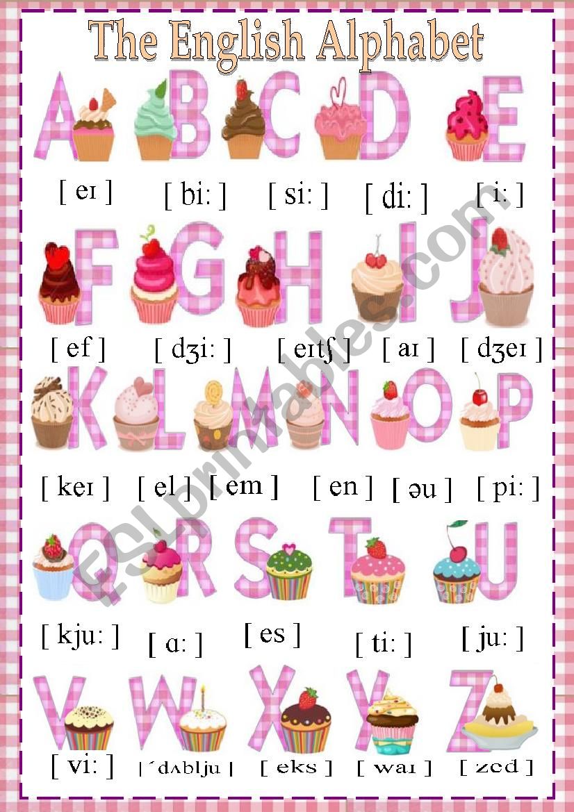 The English Alphabet worksheet