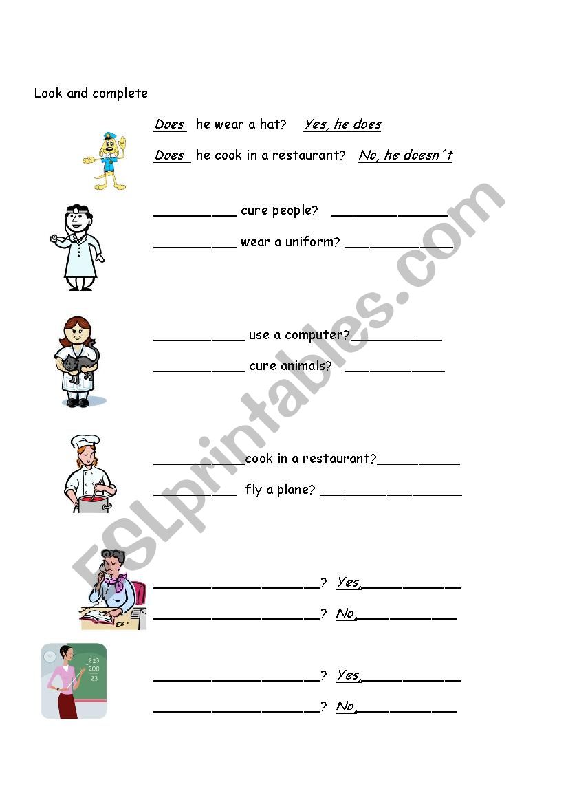present simple worksheet