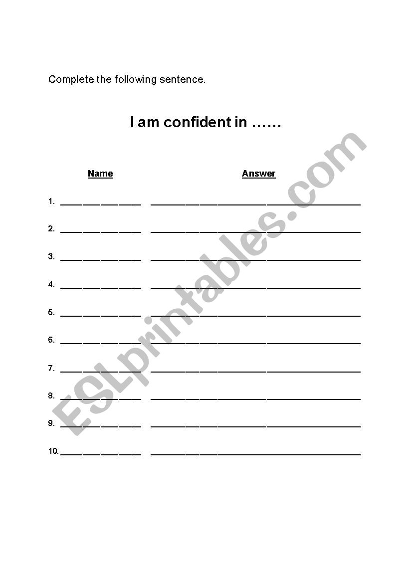 Get to know your classmates worksheet