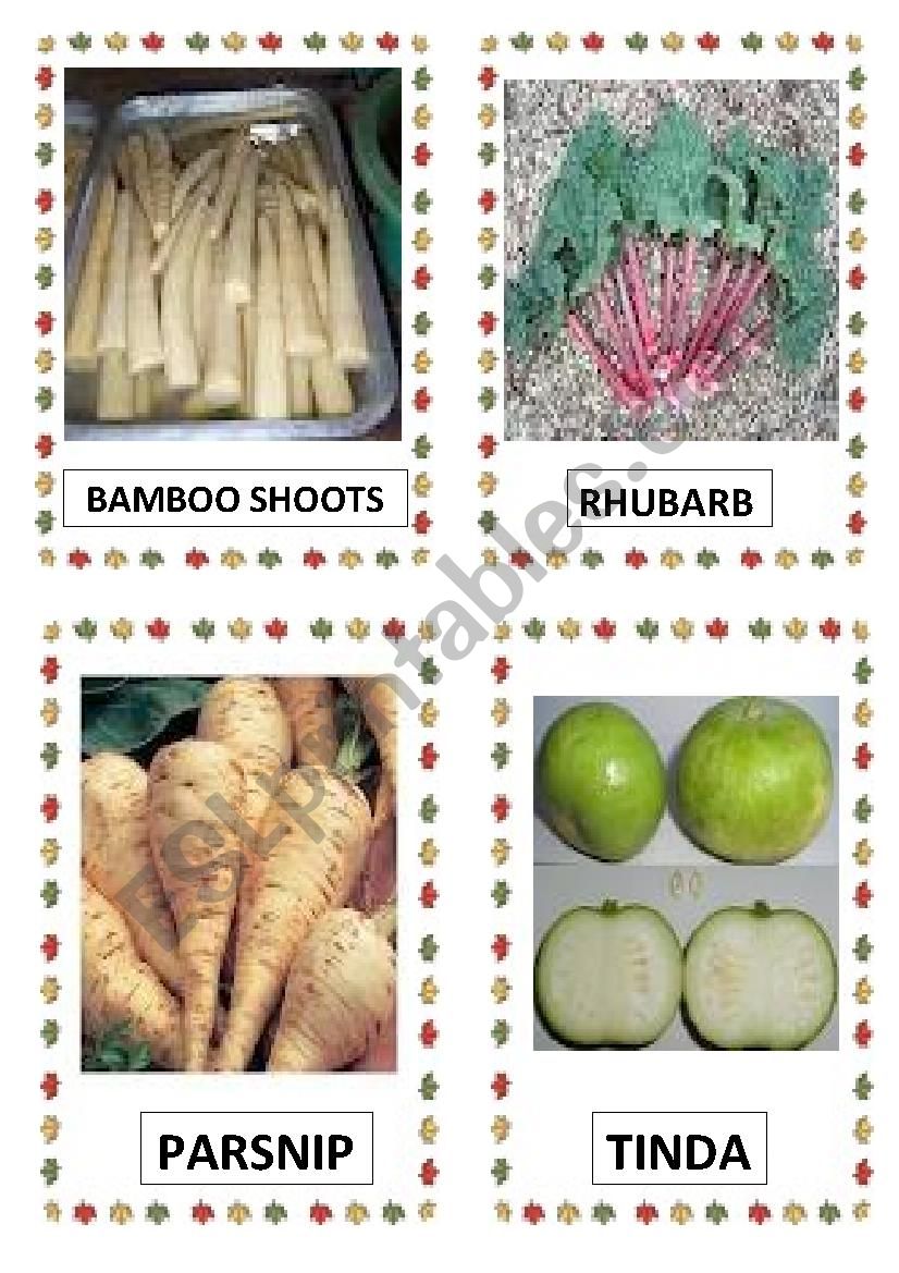 VEGETABLES PART-12  worksheet