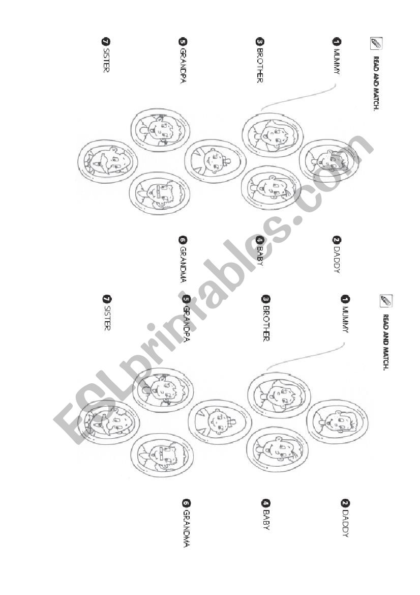 Family members worksheet