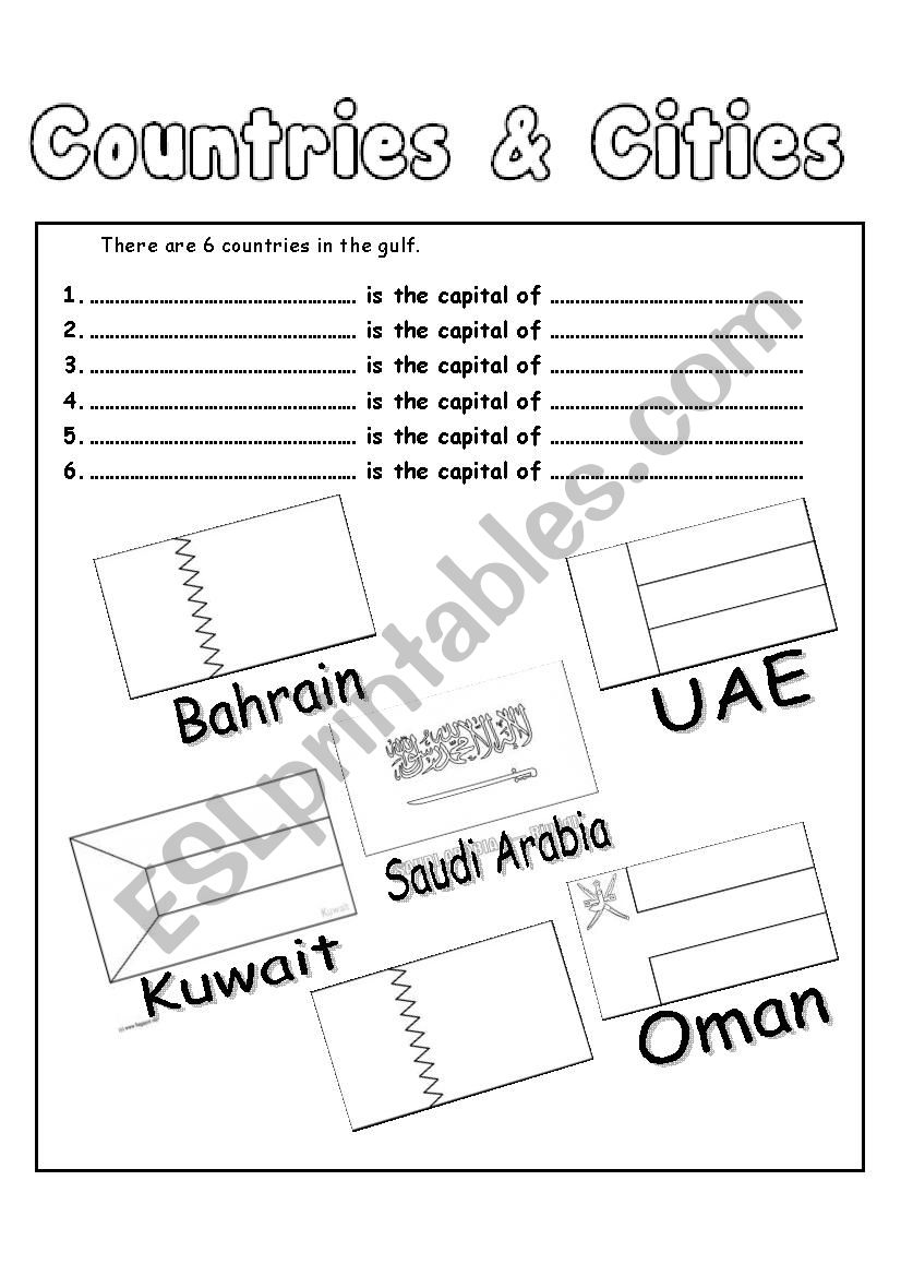 Countries of the Gulf/ Arabia GCC