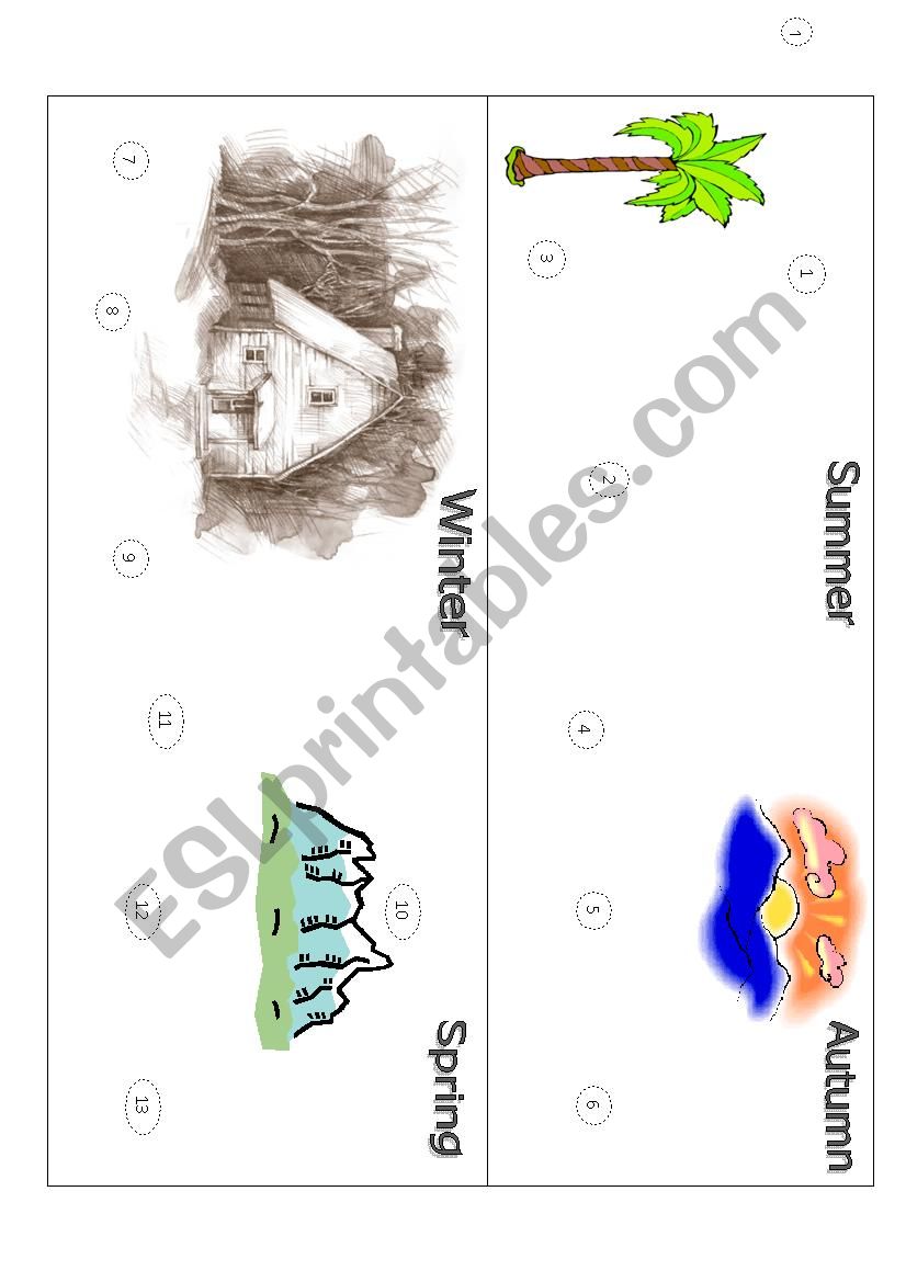 SEASONS OF THE YEAR worksheet