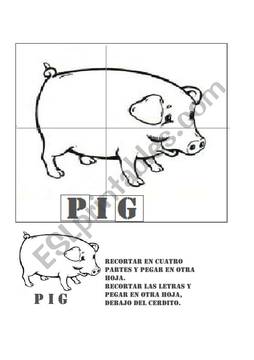 animals worksheet