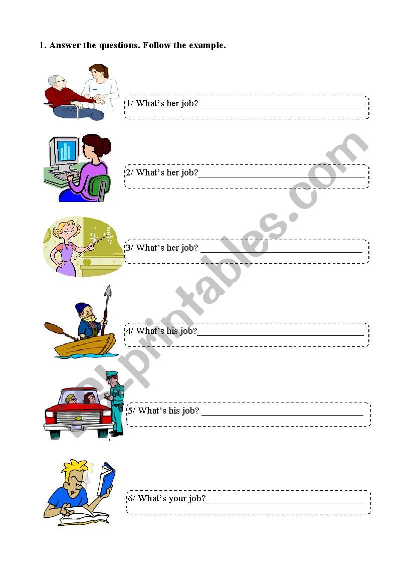 jobs worksheet