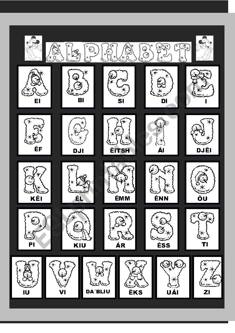 Alphabet worksheet