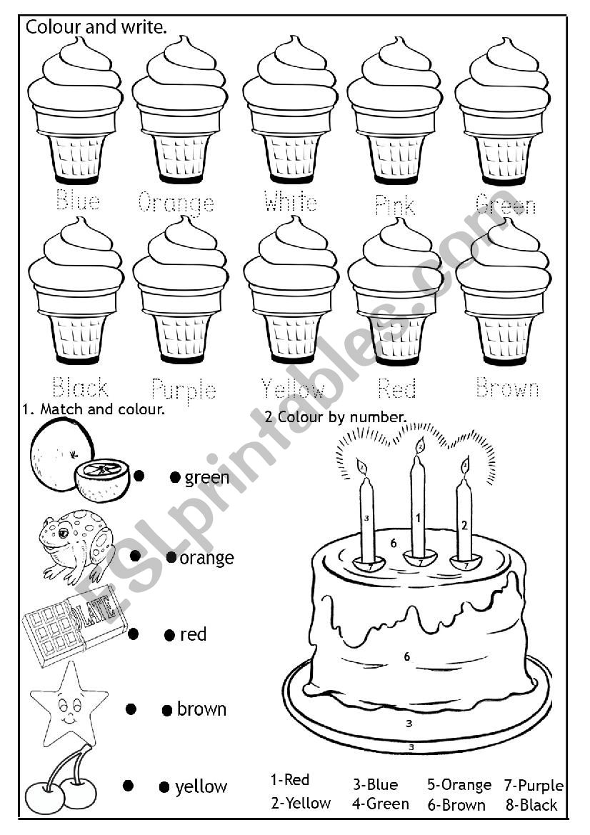 Color worksheet