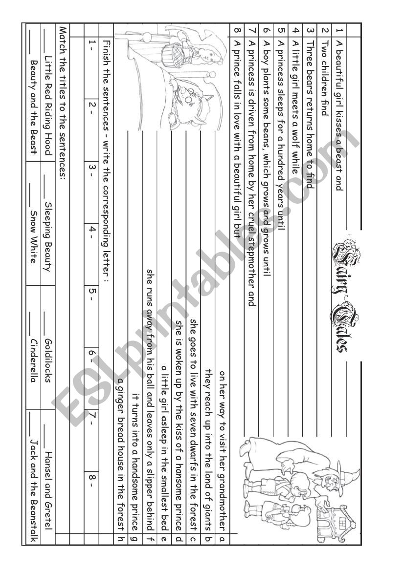 Fairy Tales worksheet