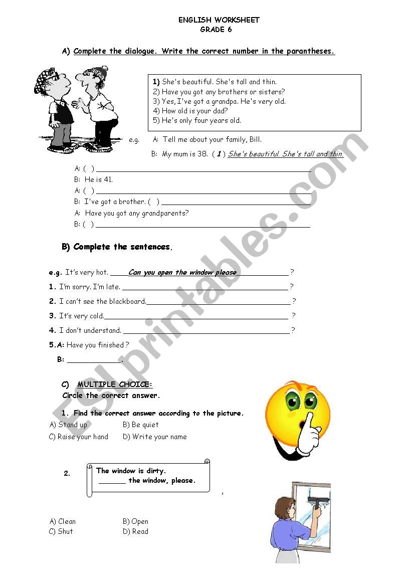 6th Grade Useful Worksheet 2 worksheet