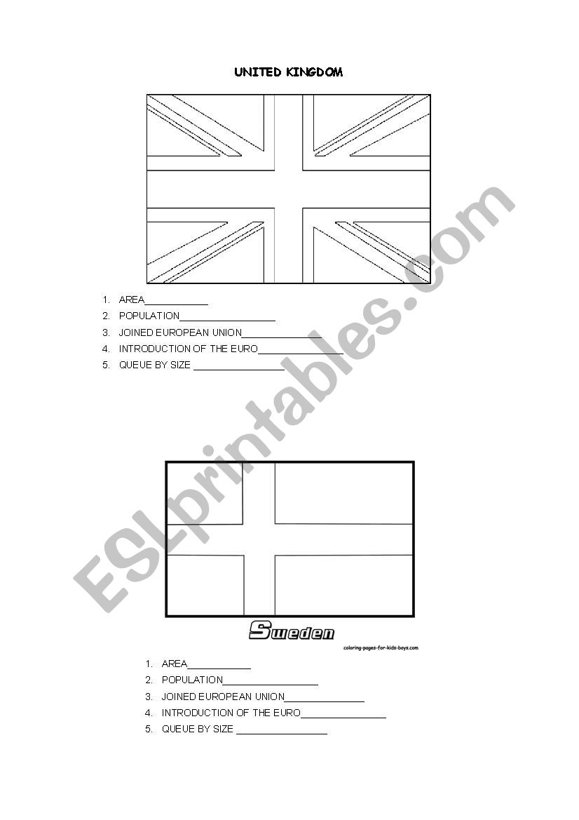 EUROPEAN UNION worksheet