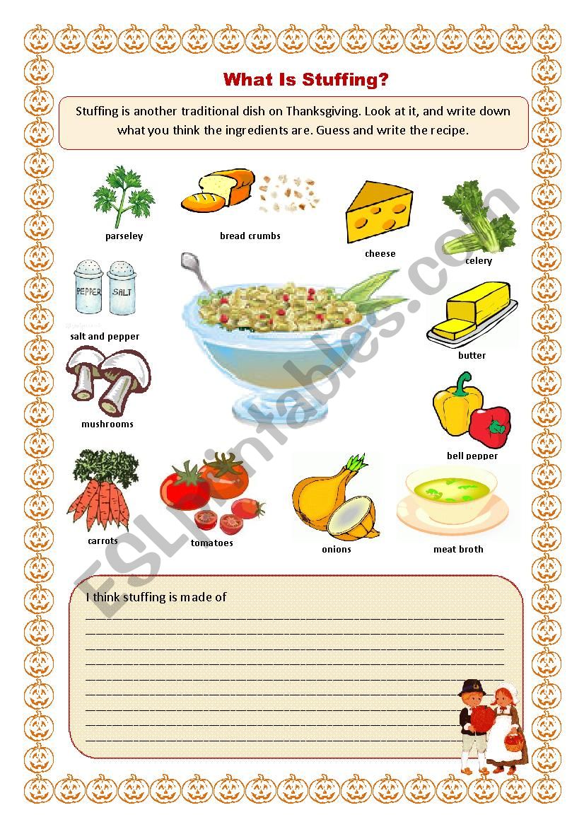 What Is Stuffing worksheet