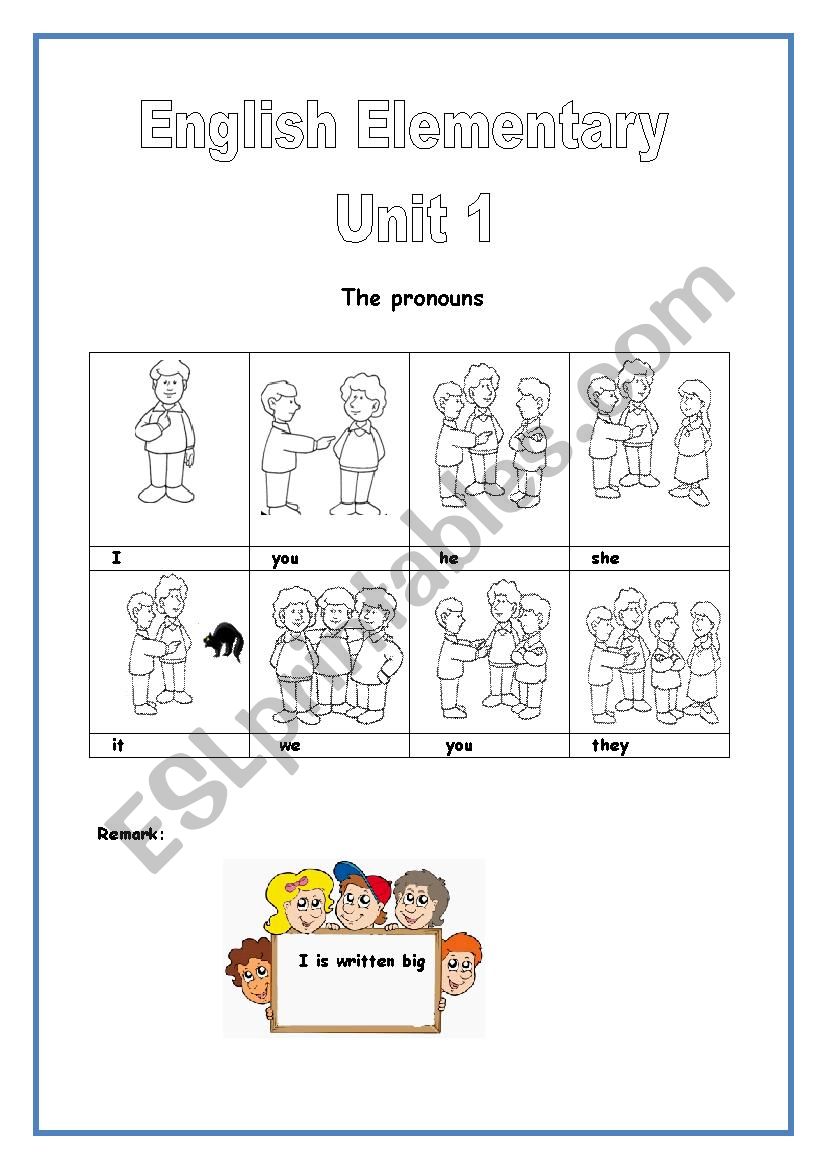 English Elementary Grammar 4 pages