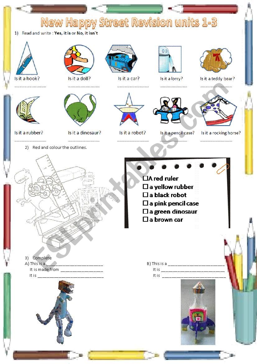 New Happy Street revision units 1-3