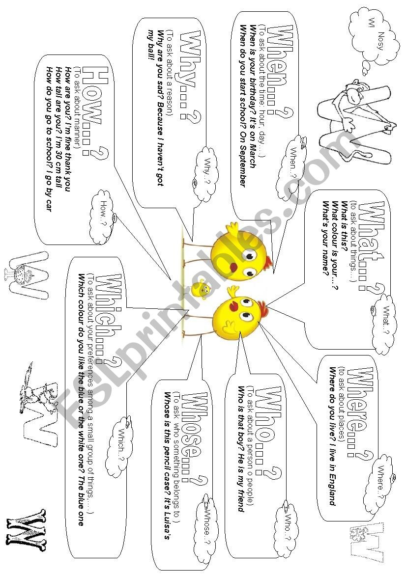 The nosy W worksheet