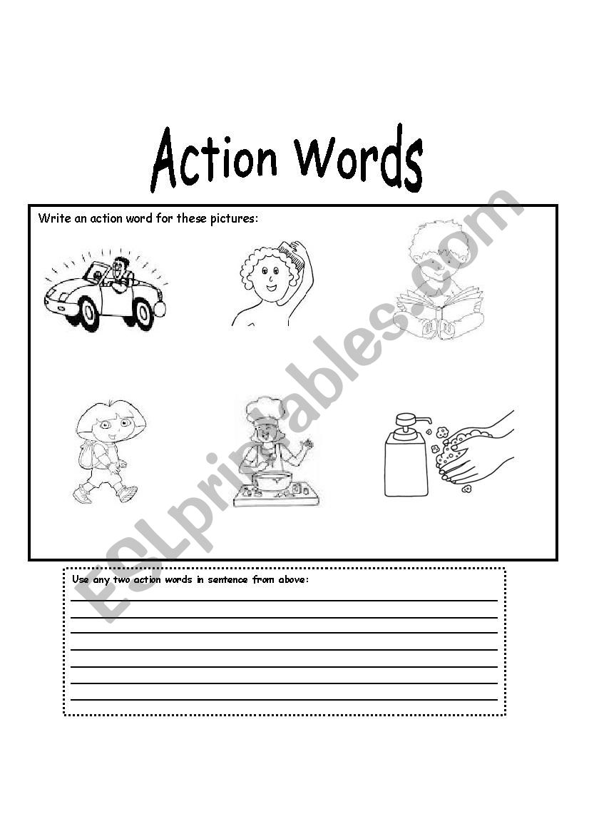 verbs worksheet