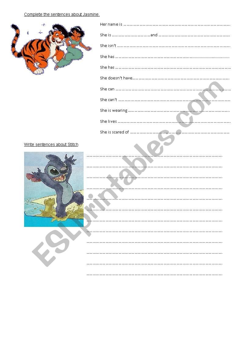 Reading activity worksheet