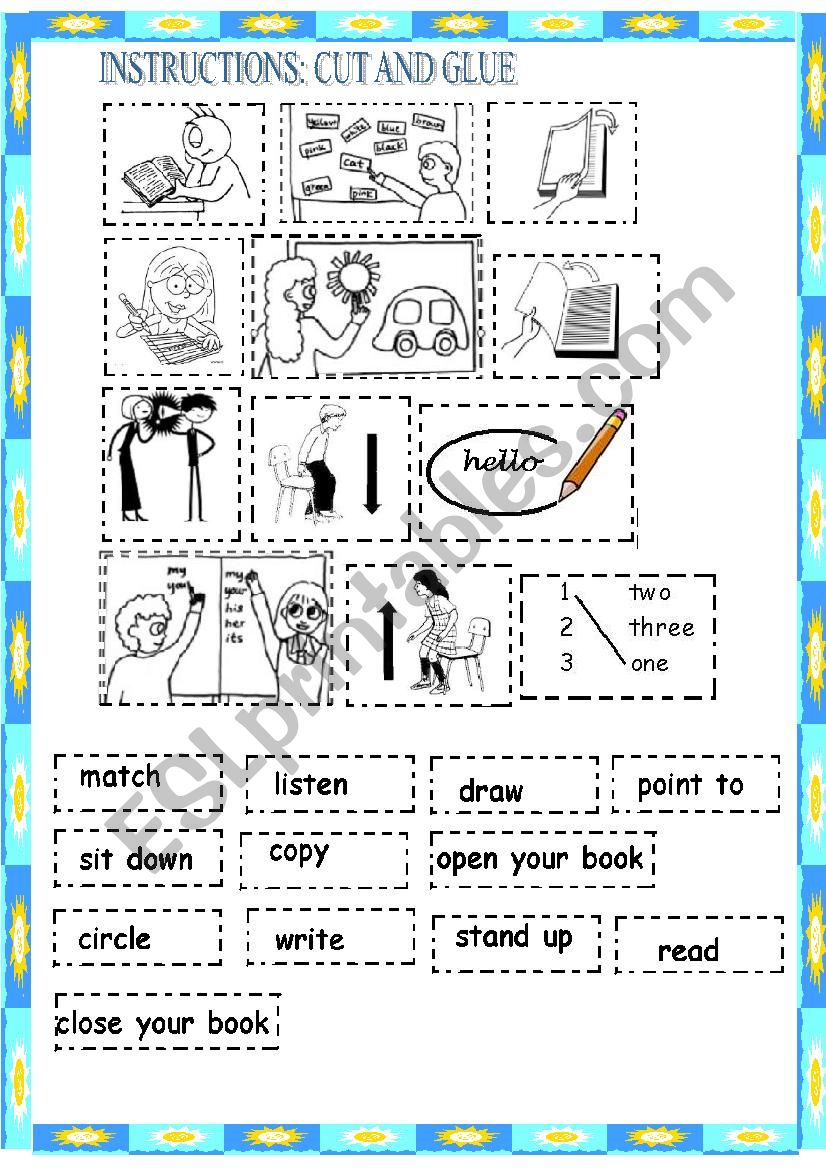 INSTRUCTIONS worksheet