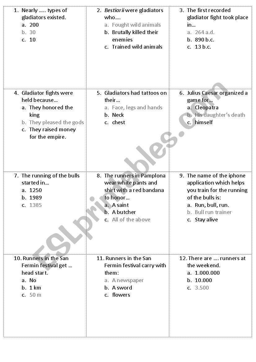 Wh questions quiz on cultures worksheet