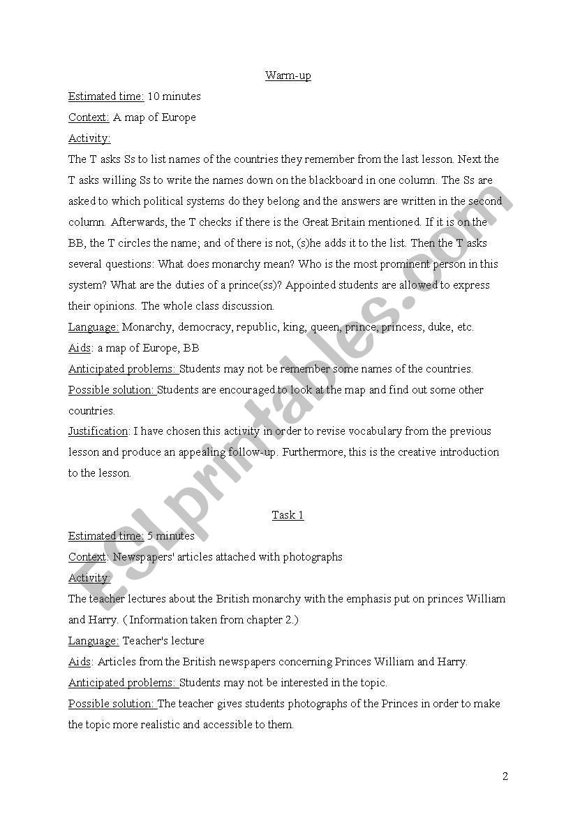 if i were a princess essay