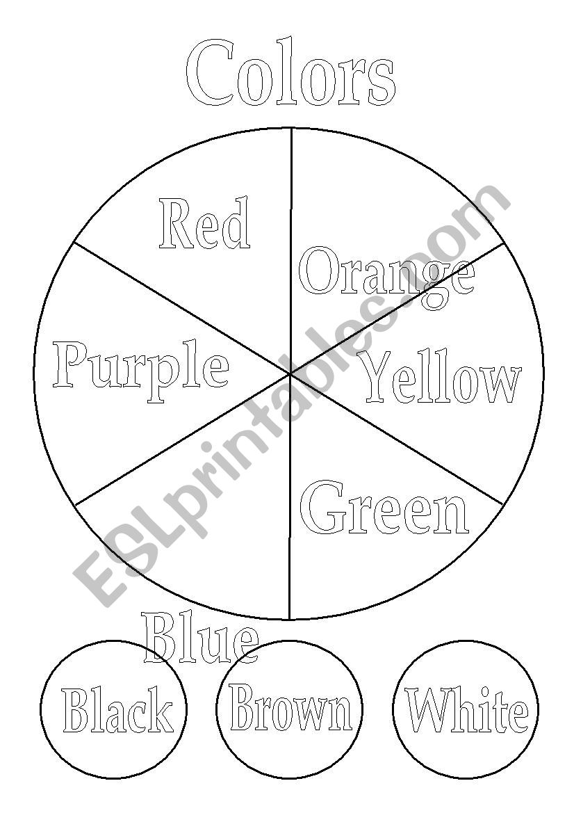 Color Wheel worksheet