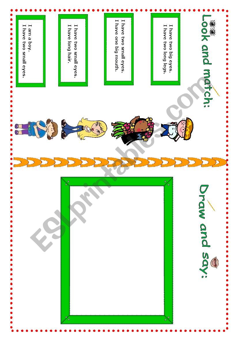 body parts 2 worksheet