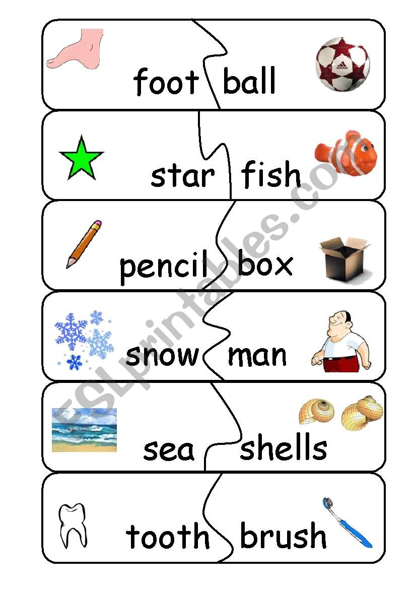 compound words worksheet