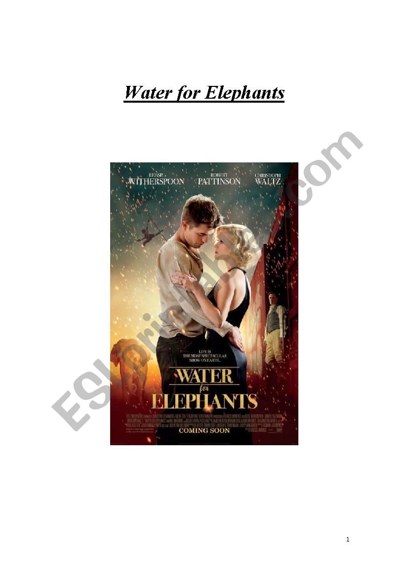 WATER FOR ELEPHANTS video exercises